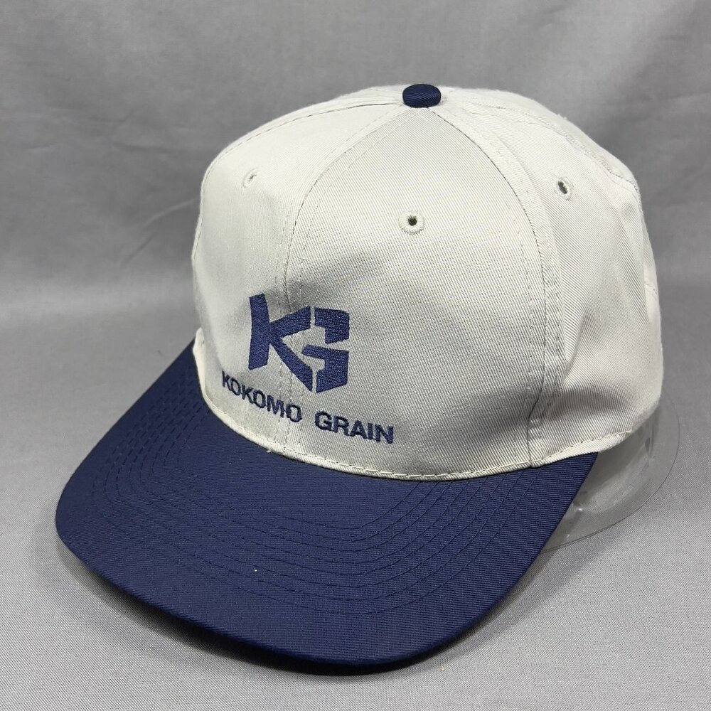 Kokomo Grain Indiana Snapback Hat Cap Khaki OTTO Agriculture Farmer Rancher Mens